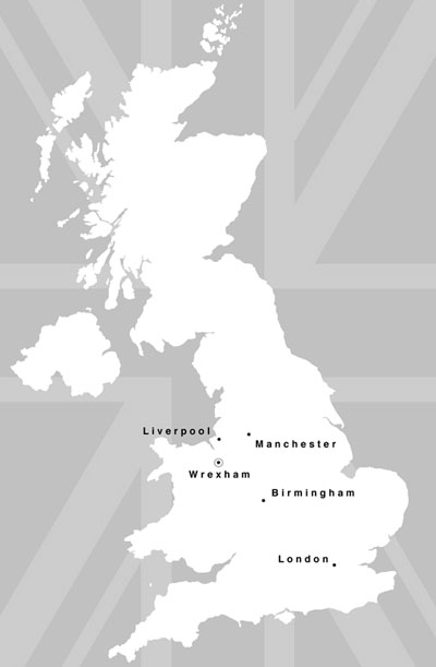NewYork London Wrexham -